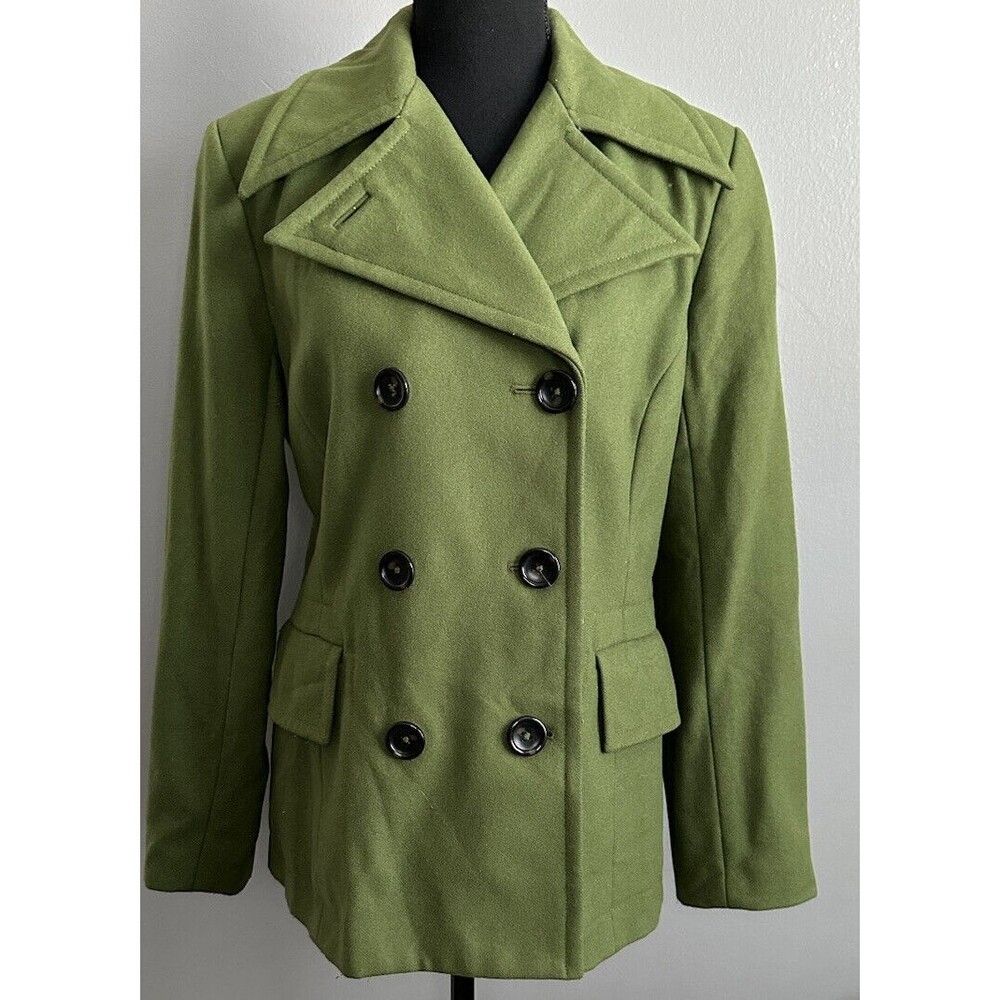 Banana Republic Wool Blend Winter Peacoat Women’s size medium Lined Jacket